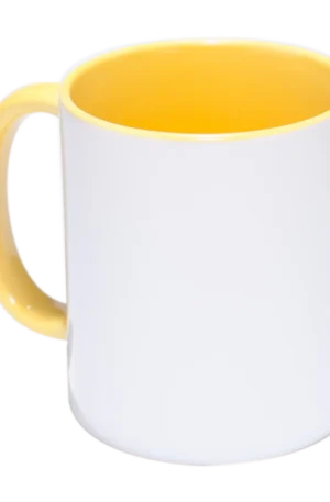 Mug blanco con Color Interno, Borde y Oreja 11 oz